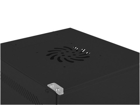 SZAFA INSTALACYJNA RACK WISZĄCA 10" 9U 280X310 CZARNA DRZWI METALOWE LANBERG (FLAT PACK)