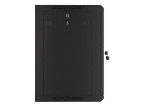 SZAFA INSTALACYJNA RACK WISZĄCA 19" 12U 600X450 CZARNA LANBERG (FLAT PACK) V2