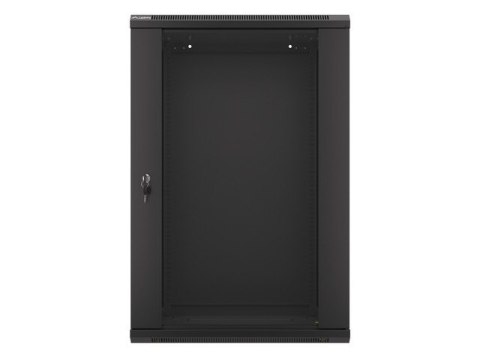 SZAFA INSTALACYJNA RACK WISZĄCA 19" 18U 600X450 CZARNA LANBERG (FLAT PACK) V2