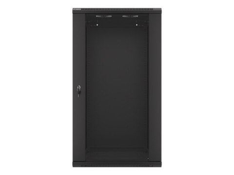 SZAFA INSTALACYJNA RACK WISZĄCA 19" 22U 600X600 CZARNA LANBERG (FLAT PACK) V2