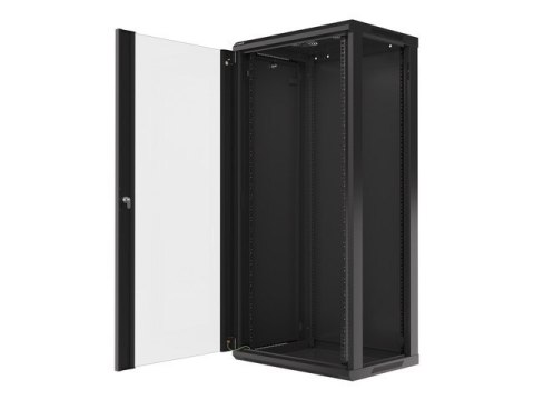 SZAFA INSTALACYJNA RACK WISZĄCA 19" 27U 600X450 CZARNA LANBERG (FLAT PACK) V2