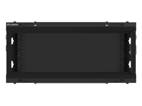 SZAFA INSTALACYJNA RACK WISZĄCA 19" 4U 600X450 CZARNA LANBERG (FLAT PACK) V2