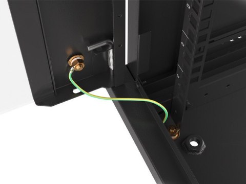 SZAFA INSTALACYJNA RACK WISZĄCA 19" 9U 600X600 CZARNA LANBERG (FLAT PACK) V2