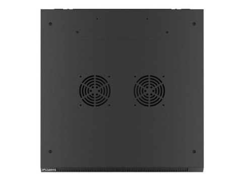 SZAFA INSTALACYJNA RACK WISZĄCA 19" 9U 600X600 CZARNA LANBERG (FLAT PACK) V2