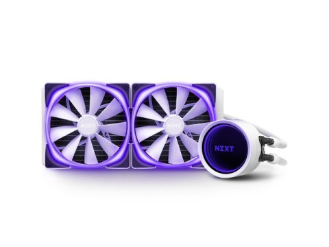 CHŁODZENIE WODNE NZXT KRAKEN X63 RGB WHITE 280MM PODŚWIETLANE WENTYLATORY I POMPA