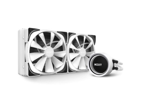 CHŁODZENIE WODNE NZXT KRAKEN X63 RGB WHITE 280MM PODŚWIETLANE WENTYLATORY I POMPA