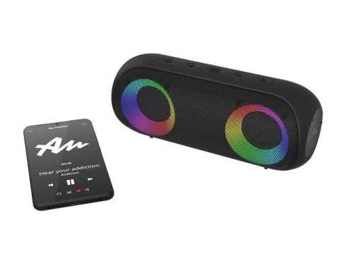 GŁOŚNIK BLUETOOTH AUDICTUS AURORA 14W RMS RGB BLACK