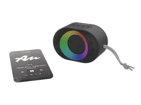 GŁOŚNIK BLUETOOTH AUDICTUS AURORA MINI 7W RMS RGB BLACK