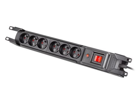 LISTWA ZASILAJĄCA RACK 19" ARMAC M6 3M 6X 230V IEC CZARNA