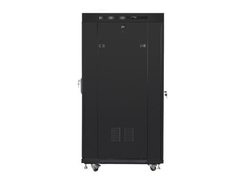 SZAFA INSTALACYJNA RACK STOJĄCA 19" 15U 800X1000 CZARNA DRZWI PERFOROWANE LCD LANBERG (FLAT PACK)