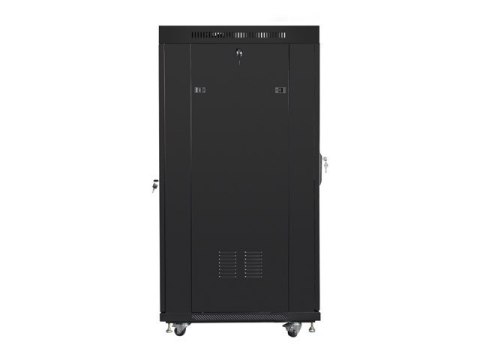 SZAFA INSTALACYJNA RACK STOJĄCA 19" 15U 800X1000 CZARNA DRZWI PERFOROWANE LCD LANBERG (FLAT PACK)