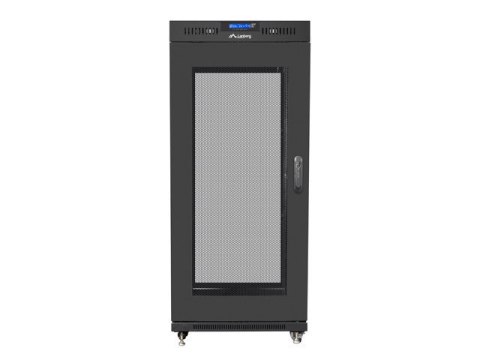 SZAFA INSTALACYJNA RACK STOJĄCA 19" 22U 800X800 CZARNA DRZWI PERFOROWANE LCD LANBERG (FLAT PACK)