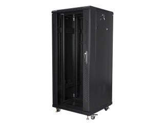 SZAFA INSTALACYJNA RACK STOJĄCA 19" 27U 600X600 CZARNA LANBERG (FLAT PACK)