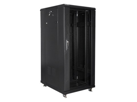 SZAFA INSTALACYJNA RACK STOJĄCA 19" 27U 600X800 CZARNA LANBERG (FLAT PACK)