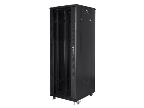 SZAFA INSTALACYJNA RACK STOJĄCA 19" 37U 600X800 CZARNA LANBERG (FLAT PACK)