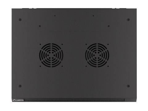 SZAFA INSTALACYJNA RACK WISZĄCA 19" 12U 600X450 CZARNA DRZWI METALOWE LANBERG (FLAT PACK)