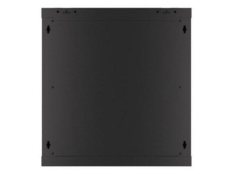 SZAFA INSTALACYJNA RACK WISZĄCA 19" 12U 600X450 CZARNA DRZWI METALOWE LANBERG (FLAT PACK)