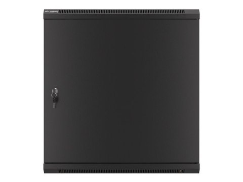 SZAFA INSTALACYJNA RACK WISZĄCA 19" 12U 600X450 CZARNA DRZWI METALOWE LANBERG (FLAT PACK)