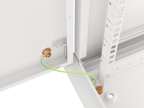 SZAFA INSTALACYJNA RACK WISZĄCA 19" 12U 600X600 SZARA DRZWI METALOWE LANBERG (FLAT PACK)