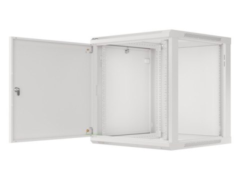 SZAFA INSTALACYJNA RACK WISZĄCA 19" 12U 600X600 SZARA DRZWI METALOWE LANBERG (FLAT PACK)