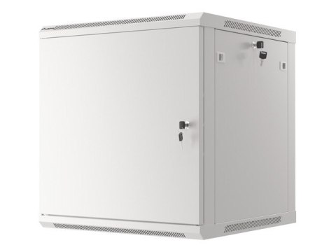 SZAFA INSTALACYJNA RACK WISZĄCA 19" 12U 600X600 SZARA DRZWI METALOWE LANBERG (FLAT PACK)
