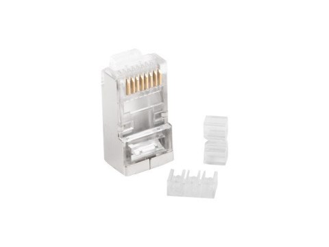 WTYK SIECIOWY RJ45 (8P8C) LANBERG KAT.6 FTP (20 SZT) Z PROWADNICĄ DO LINKI I DO DRUTU OD1.2