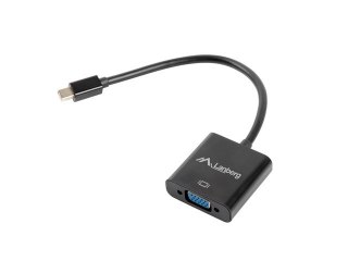 ADAPTER HDMI(M)->VGA(F)+MINIJACK 3.5MM(F) NA KABLU 20CM LANBERG