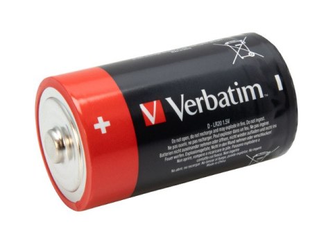 BATERIA VERBATIM ALKALICZNA LR20 D (2 SZT BLISTER)