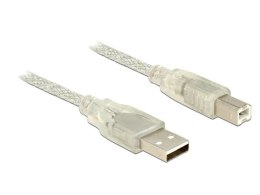 KABEL USB-A(M)->USB-B(M) 2.0 1.5M PRZEZROCZYSTY FERRYT DELOCK