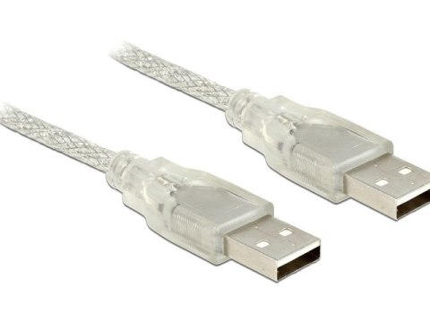 KABEL USB-A M/M 2.0 1M PRZEZROCZYSTY FERRYT DELOCK