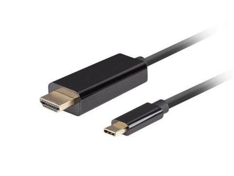 KABEL USB-C(M)->HDMI(M) 0.5M 4K 60HZ CZARNY LANBERG