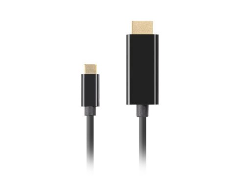 KABEL USB-C(M)->HDMI(M) 0.5M 4K 60HZ CZARNY LANBERG