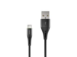 KABEL USB-C(M)->USB-A(M) 2.0 1M OPLOT CZARNY LED NATEC PRATI
