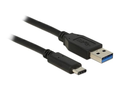 KABEL USB-C(M)->USB-A(M) 3.1 GEN 2 1M CZARNY DELOCK