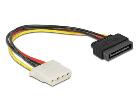 KABEL ZASILAJĄCY WEWNĘTRZNY MOLEX(F)->SATA(M) 20CM DELOCK