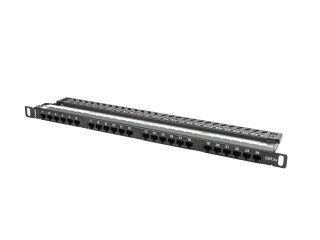 PATCH PANEL 24 PORT 0.5U 19" KAT.5E CZARNY LANBERG