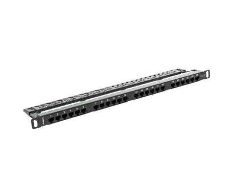 PATCH PANEL 24 PORT 0.5U 19" KAT.5E CZARNY LANBERG