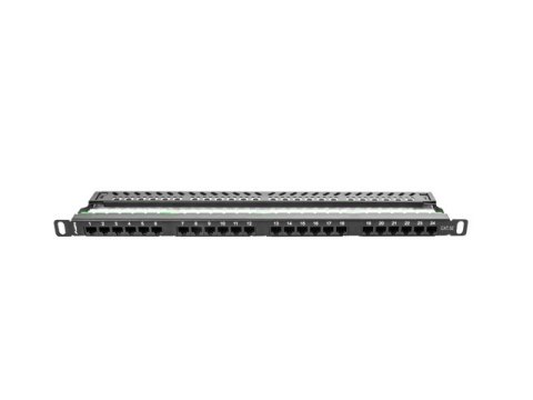 PATCH PANEL 24 PORT 0.5U 19" KAT.5E CZARNY LANBERG