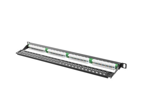 PATCH PANEL 24 PORT 0.5U 19" KAT.5E CZARNY LANBERG