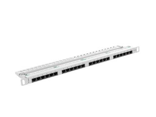 PATCH PANEL 24 PORT 0.5U 19" KAT.5E SZARY LANBERG