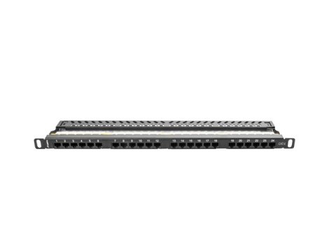 PATCH PANEL 24 PORT 0.5U 19" KAT.6 CZARNY LANBERG