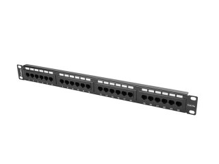 PATCH PANEL 24 PORT 1U 19" KAT.5E CZARNY LANBERG