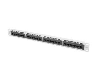 PATCH PANEL 24 PORT 1U 19" KAT.6 SZARY LANBERG