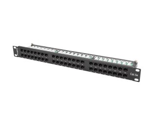 PATCH PANEL 48 PORT 1U 19" KAT.5E CZARNY LANBERG