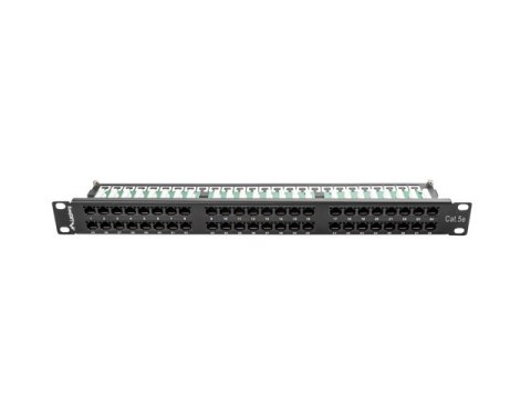 PATCH PANEL 48 PORT 1U 19" KAT.5E CZARNY LANBERG