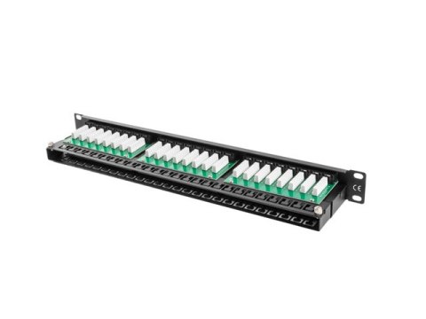 PATCH PANEL 48 PORT 1U 19" KAT.5E CZARNY LANBERG