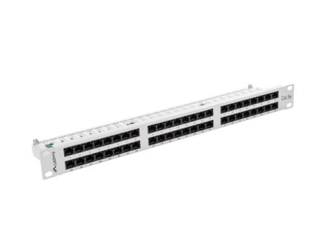 PATCH PANEL 48 PORT 1U 19" KAT.5E SZARY LANBERG