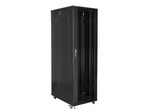 SZAFA INSTALACYJNA RACK STOJĄCA 19" 42U 800X1000 CZARNA LANBERG (FLAT PACK)