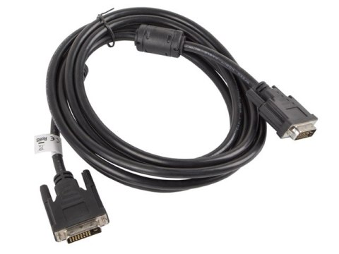 KABEL DVI-D(M)(24+1)->DVI-D(M)(24+1) 3M CZARNY DUAL LINK LANBERG