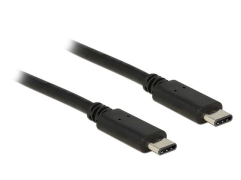 KABEL USB-C M/M 2.0 1M CZARNY DELOCK